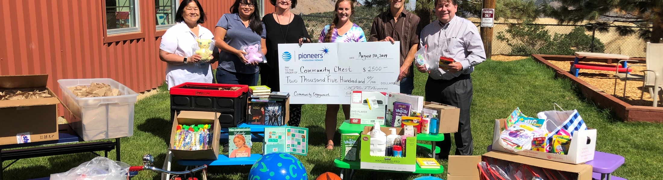 8/20/19 Donation Presentation to Community Chest West Region AT&T